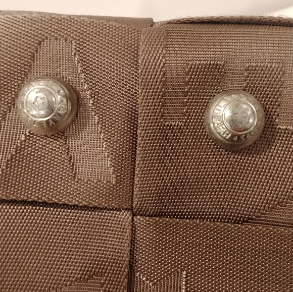 Rare Harvey's Original Seatbelt Embossed Monogram Large Satchel Handbag USA Made - Picture 16 of 16